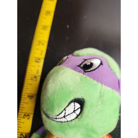 Ty Beanie Babies Donatello Teenage Mutant Ninja Turtles Plush 6" Green & Purple - Picture 9 of 9